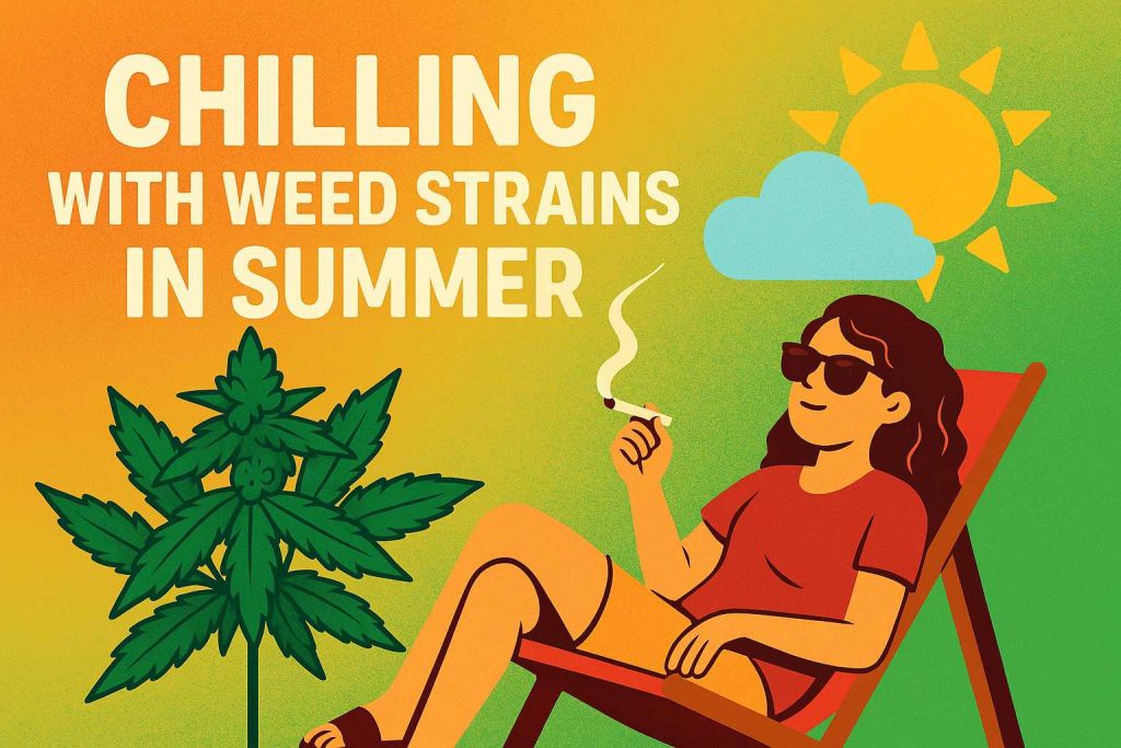 chilling with weed strains in summer