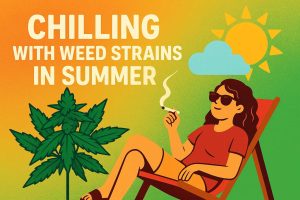 chilling with weed strains in summer